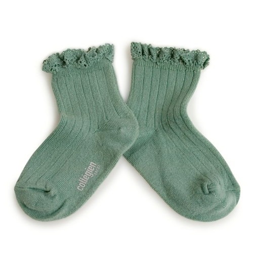 [ 꼴레지앙]  LiLi Ankle socks  no. 748 Céladon