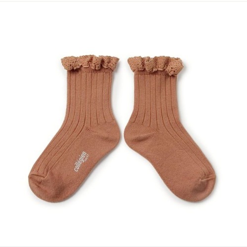 [ 꼴레지앙]  LiLi Ankle socks  no. 723 Bois de Rose